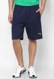 Puma Navy Blue Solid Shorts Men