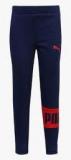 Puma Rebel Blue Track Pants Boys