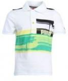 Puma White Polo Shirt Boys