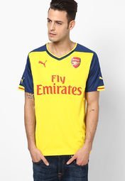 Puma Yellow Arsenal Round Neck T Shirt men