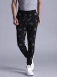 Punisher Black Printed Track Pants Men