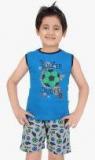 Punkster Blue Shorts Set Boys