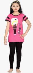 Punkster Fuchsia Night Suit Girls