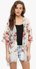 Purys Off White Printed Shrug women