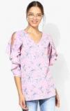 Qurvii Pink Printed Tunic women