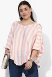 Qurvii Pink Striped Top Women