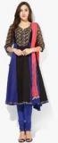 Rain & Rainbow Black Printed Churidar Kameez Dupatta women