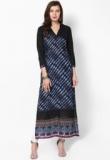 Raindrops Black Printed Kurti women