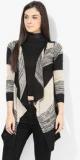 Raindrops Black Printed Shrug Women