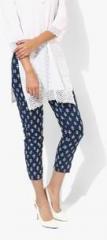 Rangriti Navy Blue Printed Capri women