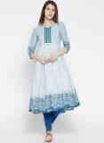 Rangriti White Printed Kurta Women