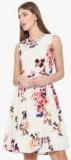 Rare Off White Printed Skater Dress Women