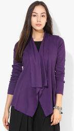 Rattrap Purple Solid Shrug women