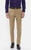 Raymond Beige Slim Fit Solid Formal Trouser Men