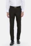 Raymond Coffee Brown Slim Fit Solid Formal Trouser men