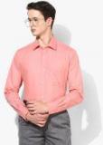 Raymond Coral Orange Slim Fit Solid Formal Shirt Men