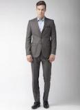 Raymond Grey Self Design Slim Fit Formal Suit Men