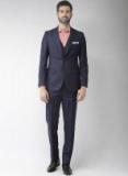 Raymond Navy Blue Solid Contemporary Fit Formal Suit Men