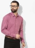 Raymond Pink Slim Fit Checked Formal Shirt Men