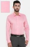 Raymond Red Slim Fit Self Design Formal Shirt Men