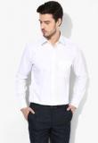 Raymond White Solid Regular Fit Formal Shirt Men