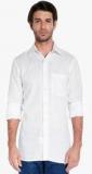 Raymond White Solid Slim Fit Casual Shirt Men