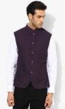 Raymond Wine Solid Regular Fit Waistcoat Men