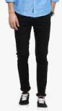 Red Tape Black Mid Rise Slim Fit Jeans Men