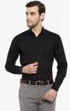 Red Tape Black Regular Fit Solid Formal Shirt men