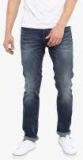 Red Tape Blue Washed Mid Rise Slim Fit Jeans Men