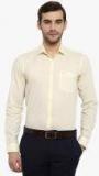 Red Tape Cream Regular Fit Solid Formal Shirt Men