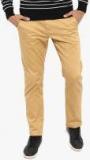 Red Tape Khaki Solid Slim Fit Chinos Men