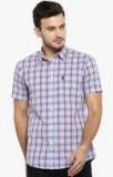 Red Tape Maroon Slim Fit Checked Casual Shirt Men