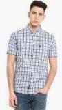 Red Tape Off White Checked Regular Fit Shirt Men