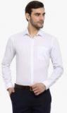 Red Tape White Regular Fit Solid Formal Shirt Men