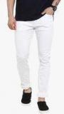 Red Tape White Slim Fit Mid Rise Clean Look Men