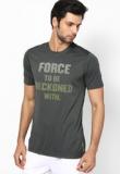 Reebok Dark Grey Round Neck T Shirt Men