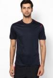 Reebok Navy Blue Round Neck T Shirt Men