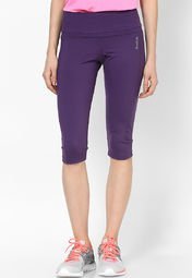 Reebok Purple Skinny Capri Women