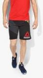 Reebok Ufc Fk Cmg Octagon Black Printed Shorts Men