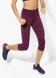 Reebok Wor Reversible Wine Capris Women