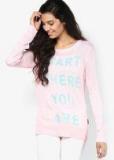 Reebok Yog Ls Pink Sweater Women