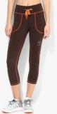 Restless Brown Solid Capri Women