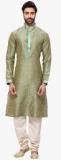 Rg Designers Green Solid Kurta Pyjama men