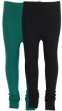 Rham Pack Of 2 Black & B.Green Leggings Girls