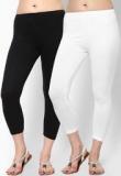 Rham Pack Of 2 Black & White Capri Women