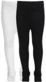 Rham Pack Of 2 White & Black Leggings Girls