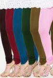 Rham Pack Of 6 Multi Color Solid Legging Women