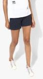 Rig Navy Blue Printed Shorts women