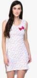 Rigo White Printed Nightdress Women